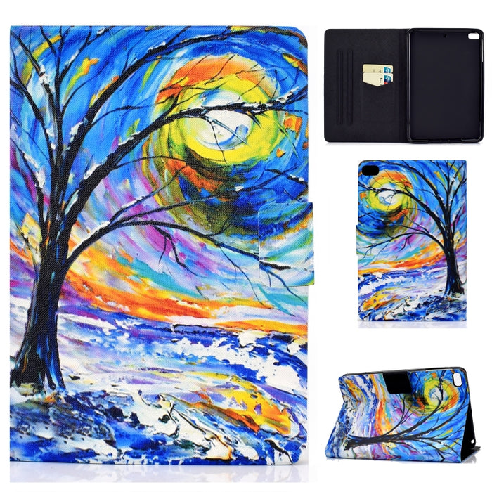 Funda de cuero con tapa horizontal prensada eléctrica de TPU con soporte y ranura para tarjeta y función de reposo / activación
