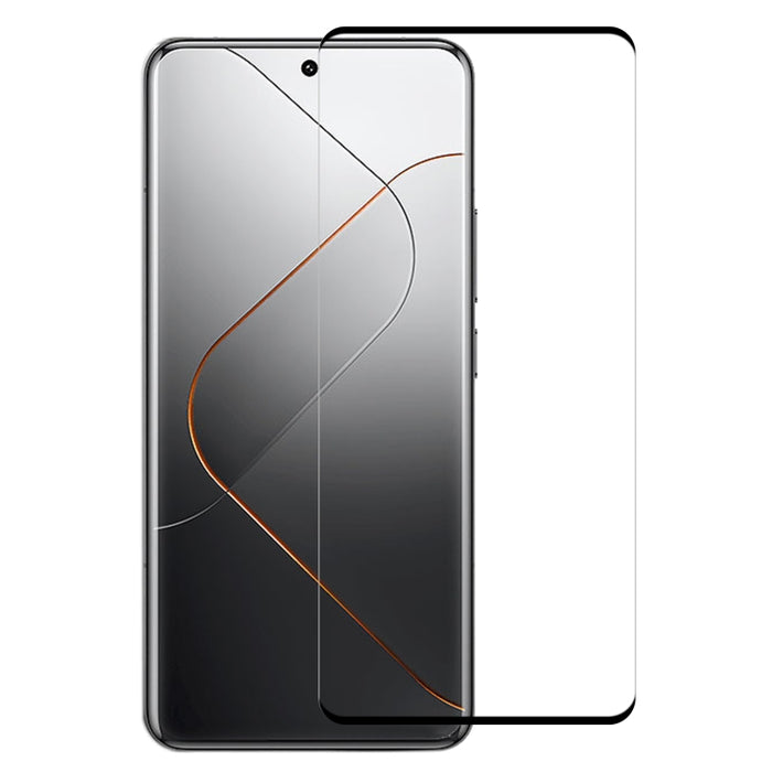 Película de vidrio templado con borde curvo 3D HD 9H, For Xiaomi Civi 5 Pro / 4 Pro / 14 Civi, For Redmi Note 14 Pro 4G / Note 14 Pro+ 4G, For Xiaomi 14 Pro / 14 Ultra