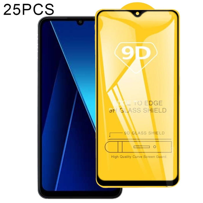 Película de vidrio templado de pantalla de pegamento completo 9D de 25 piezas, For Xiaomi Poco X8 Pro Max 5G, For Redmi Turbo 5 Max 5G, For Xiaomi Poco X8 Pro 5G, For Redmi Turbo 5 5G, For Redmi K90 Pro Max / Champion Edition, For Redmi K90            ...