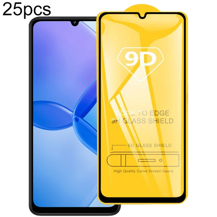 Película de vidrio templado de pantalla de pegamento completo 9D de 25 piezas, For Xiaomi Poco X8 Pro Max 5G, For Redmi Turbo 5 Max 5G, For Xiaomi Poco X8 Pro 5G, For Redmi Turbo 5 5G, For Redmi K90 Pro Max / Champion Edition, For Redmi K90            ...