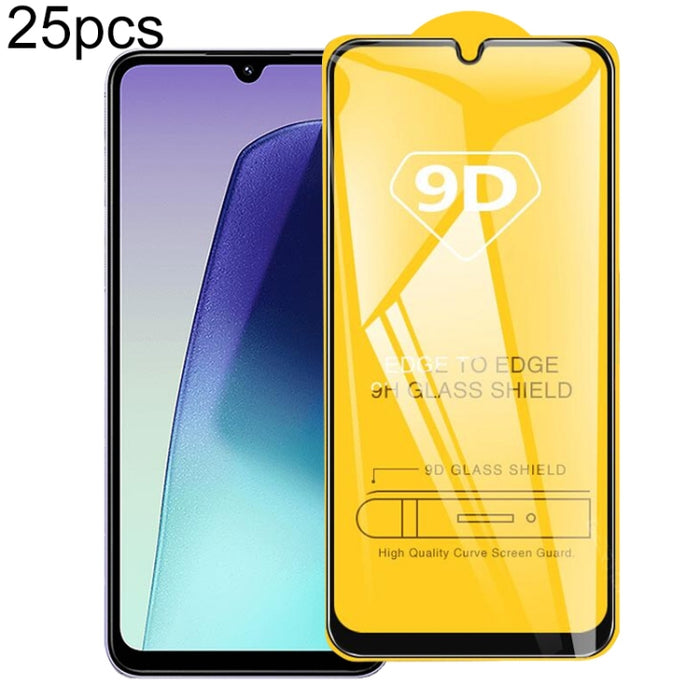 Película de vidrio templado de pantalla de pegamento completo 9D de 25 piezas, For Xiaomi Poco X8 Pro Max 5G, For Redmi Turbo 5 Max 5G, For Xiaomi Poco X8 Pro 5G, For Redmi Turbo 5 5G, For Redmi K90 Pro Max / Champion Edition, For Redmi K90            ...