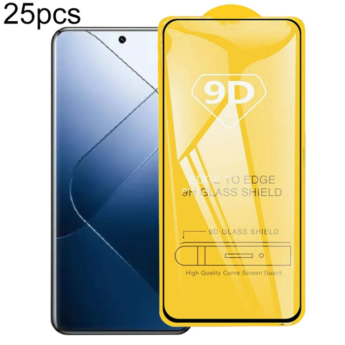 Película de vidrio templado de pantalla de pegamento completo 9D de 25 piezas, For Xiaomi Poco X8 Pro Max 5G, For Redmi Turbo 5 Max 5G, For Xiaomi Poco X8 Pro 5G, For Redmi Turbo 5 5G, For Redmi K90 Pro Max / Champion Edition, For Redmi K90            ...