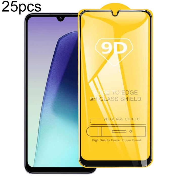 Película de vidrio templado de pantalla de pegamento completo 9D de 25 piezas, For Xiaomi Poco X8 Pro Max 5G, For Redmi Turbo 5 Max 5G, For Xiaomi Poco X8 Pro 5G, For Redmi Turbo 5 5G, For Redmi K90 Pro Max / Champion Edition, For Redmi K90            ...