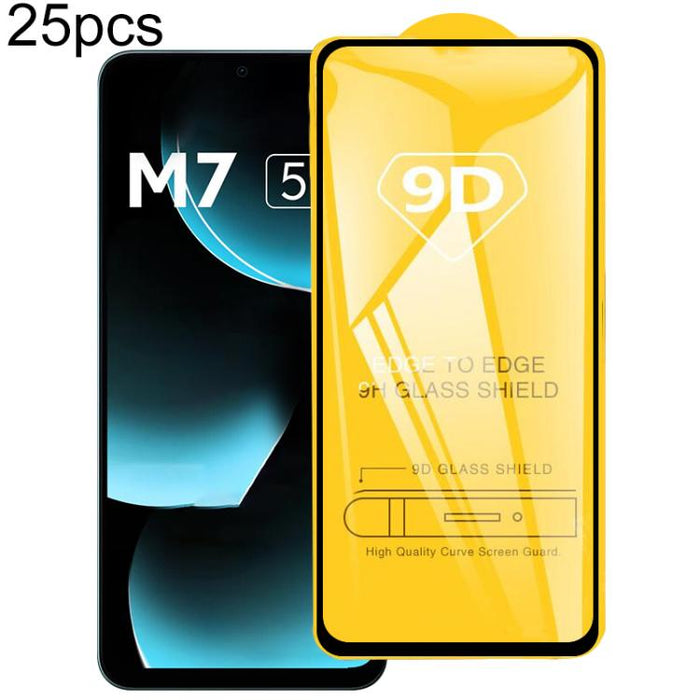 Película de vidrio templado de pantalla de pegamento completo 9D de 25 piezas, For Xiaomi Poco X8 Pro Max 5G, For Redmi Turbo 5 Max 5G, For Xiaomi Poco X8 Pro 5G, For Redmi Turbo 5 5G, For Redmi K90 Pro Max / Champion Edition, For Redmi K90            ...
