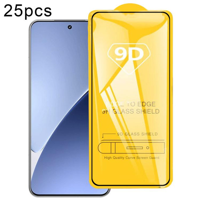 Película de vidrio templado de pantalla de pegamento completo 9D de 25 piezas, For Xiaomi Poco X8 Pro Max 5G, For Redmi Turbo 5 Max 5G, For Xiaomi Poco X8 Pro 5G, For Redmi Turbo 5 5G, For Redmi K90 Pro Max / Champion Edition, For Redmi K90            ...