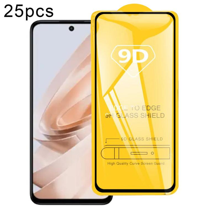 Película de vidrio templado de pantalla de pegamento completo 9D de 25 piezas, For Xiaomi Poco X8 Pro Max 5G, For Redmi Turbo 5 Max 5G, For Xiaomi Poco X8 Pro 5G, For Redmi Turbo 5 5G, For Redmi K90 Pro Max / Champion Edition, For Redmi K90            ...