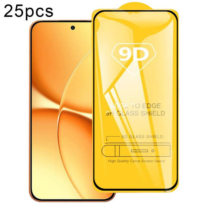 Película de vidrio templado de pantalla de pegamento completo 9D de 25 piezas, For Xiaomi Poco X8 Pro Max 5G, For Redmi Turbo 5 Max 5G, For Xiaomi Poco X8 Pro 5G, For Redmi Turbo 5 5G, For Redmi K90 Pro Max / Champion Edition, For Redmi K90            ...