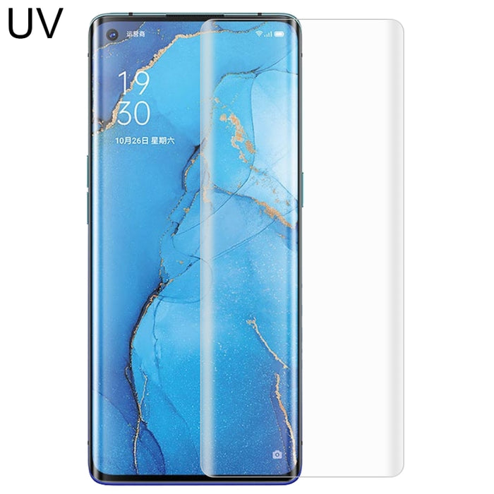 Película de vidrio templado de pegamento completo curvo líquido UV, For Huawei Honor 30 Pro, For OPPO Reno3 Pro, For Vivo X50 Pro / X50 Pro+, For Xiaomi Mi CC9 Pro, For ZTE Axon 10 Pro