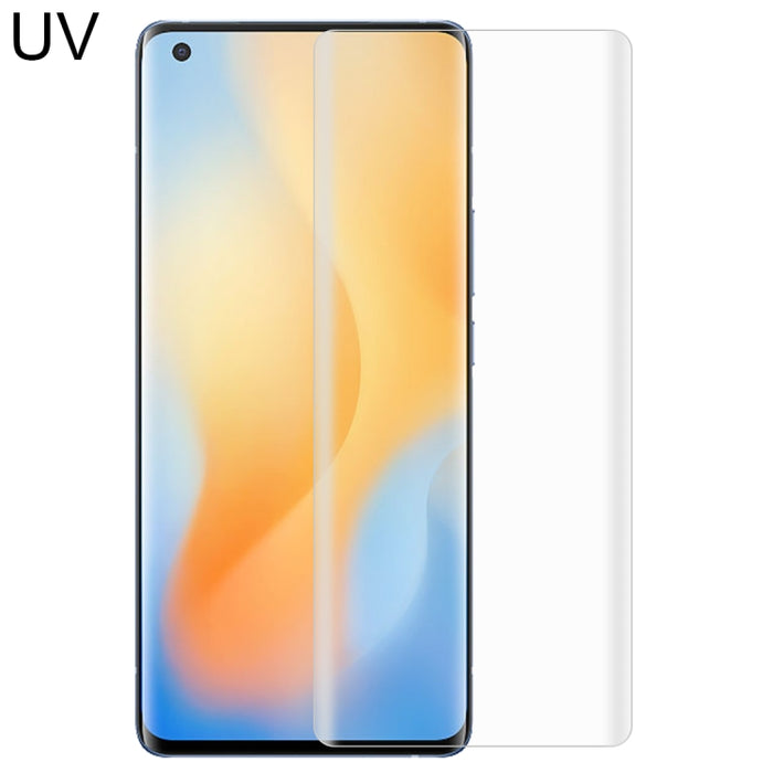 Película de vidrio templado de pegamento completo curvo líquido UV, For Huawei Honor 30 Pro, For OPPO Reno3 Pro, For Vivo X50 Pro / X50 Pro+, For Xiaomi Mi CC9 Pro, For ZTE Axon 10 Pro