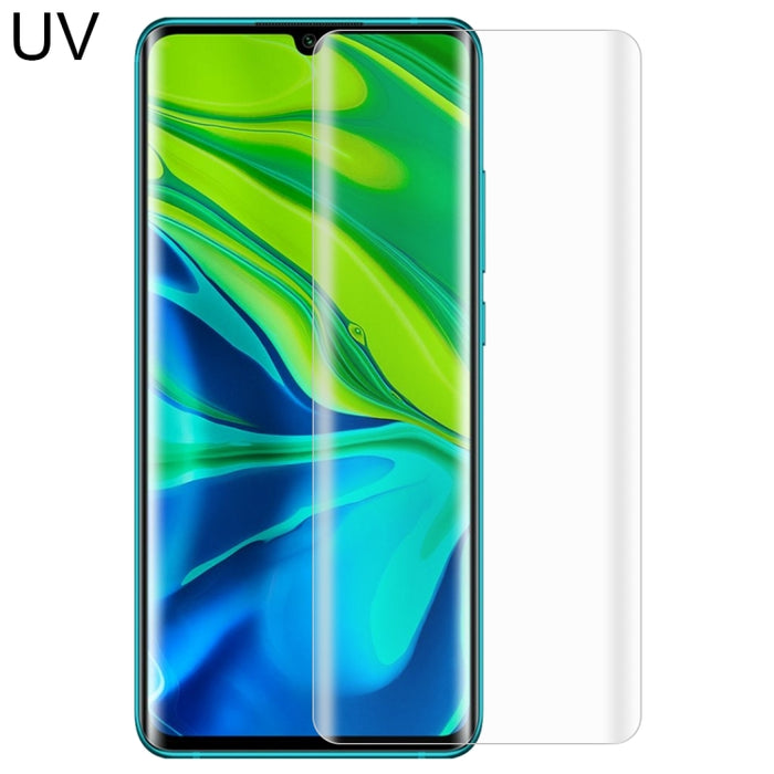 Película de vidrio templado de pegamento completo curvo líquido UV, For Huawei Honor 30 Pro, For OPPO Reno3 Pro, For Vivo X50 Pro / X50 Pro+, For Xiaomi Mi CC9 Pro, For ZTE Axon 10 Pro