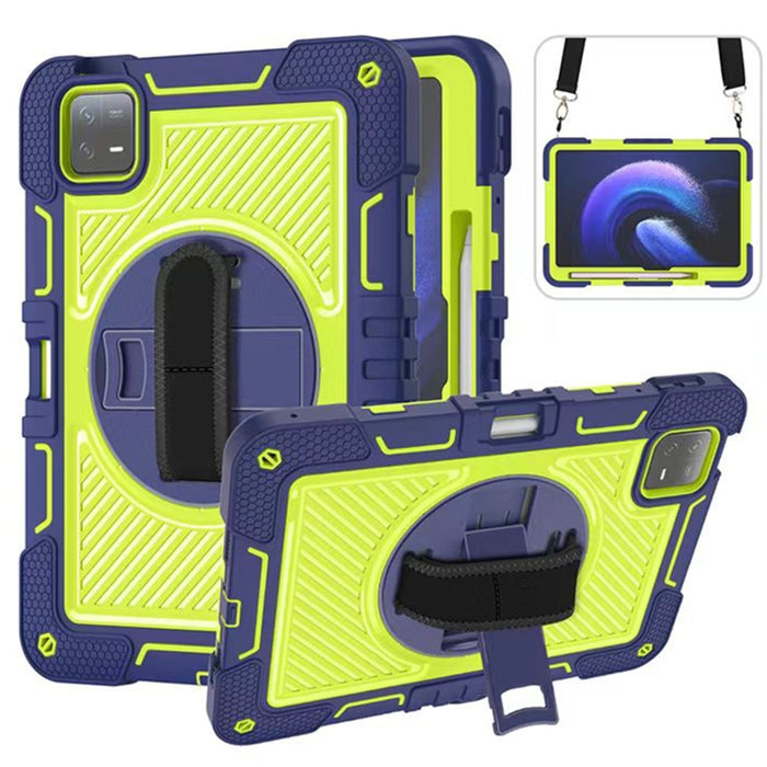 Funda para tableta de silicona con contraste de PC con rotación de 360 grados, For Xiaomi Redmi Pad 2 SE 9.7 2026, For Xiaomi Redmi Pad 2, For Xiaomi Pad 7 / 7 Pro, For Redmi Pad SE 8.7 4G, For Xiaomi Redmi Pad SE, For Xiaomi Pad 6