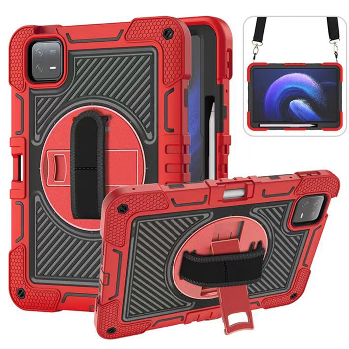 Funda para tableta de silicona con contraste de PC con rotación de 360 grados, For Xiaomi Redmi Pad 2 SE 9.7 2026, For Xiaomi Redmi Pad 2, For Xiaomi Pad 7 / 7 Pro, For Redmi Pad SE 8.7 4G, For Xiaomi Redmi Pad SE, For Xiaomi Pad 6