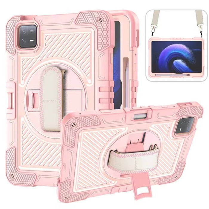 Funda para tableta de silicona con contraste de PC con rotación de 360 grados, For Xiaomi Redmi Pad 2 SE 9.7 2026, For Xiaomi Redmi Pad 2, For Xiaomi Pad 7 / 7 Pro, For Redmi Pad SE 8.7 4G, For Xiaomi Redmi Pad SE, For Xiaomi Pad 6