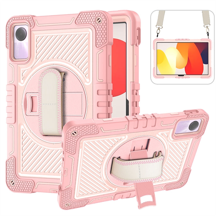 Funda para tableta de silicona con contraste de PC con rotación de 360 grados, For Xiaomi Redmi Pad 2 SE 9.7 2026, For Xiaomi Redmi Pad 2, For Xiaomi Pad 7 / 7 Pro, For Redmi Pad SE 8.7 4G, For Xiaomi Redmi Pad SE, For Xiaomi Pad 6