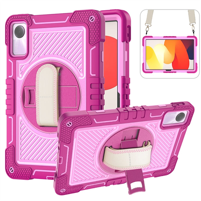 Funda para tableta de silicona con contraste de PC con rotación de 360 grados, For Xiaomi Redmi Pad 2 SE 9.7 2026, For Xiaomi Redmi Pad 2, For Xiaomi Pad 7 / 7 Pro, For Redmi Pad SE 8.7 4G, For Xiaomi Redmi Pad SE, For Xiaomi Pad 6