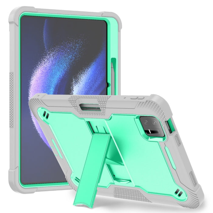 Funda híbrida de silicona para tableta PC a prueba de golpes con soporte, For Xiaomi Redmi Pad 2 SE 9.7 2026, For Xiaomi Redmi Pad 2, For Xiaomi Pad 7 / 7 Pro, For Xiaomi Redmi Pad SE 8.7, For Xiaomi Redmi Pad SE, For Xiaomi Pad 6