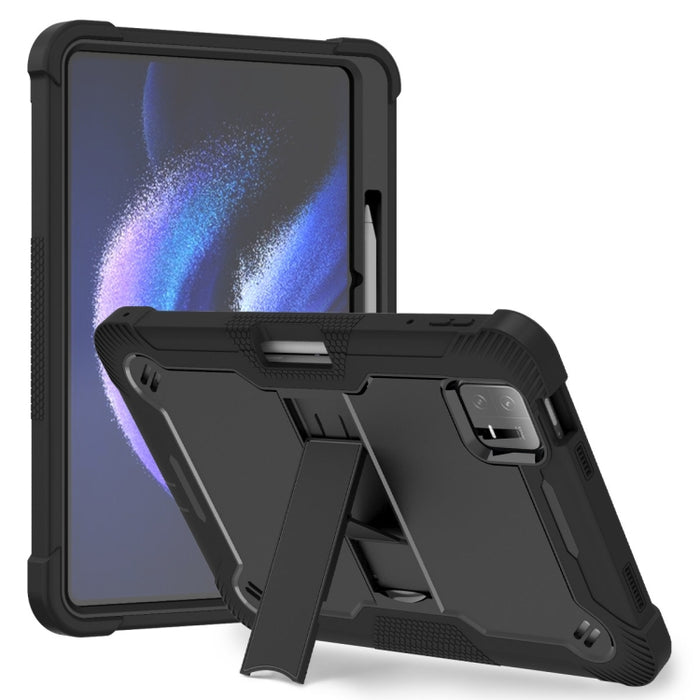 Funda híbrida de silicona para tableta PC a prueba de golpes con soporte, For Xiaomi Redmi Pad 2 SE 9.7 2026, For Xiaomi Redmi Pad 2, For Xiaomi Pad 7 / 7 Pro, For Xiaomi Redmi Pad SE 8.7, For Xiaomi Redmi Pad SE, For Xiaomi Pad 6