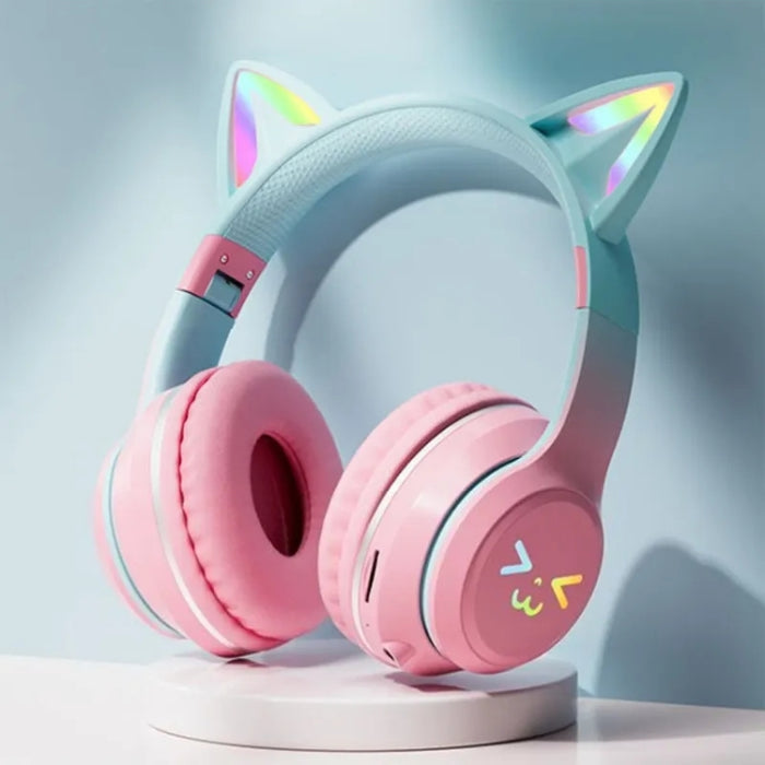BT612 LED Cat Ear Auricular Bluetooth plegable de un solo sonido con micrófono