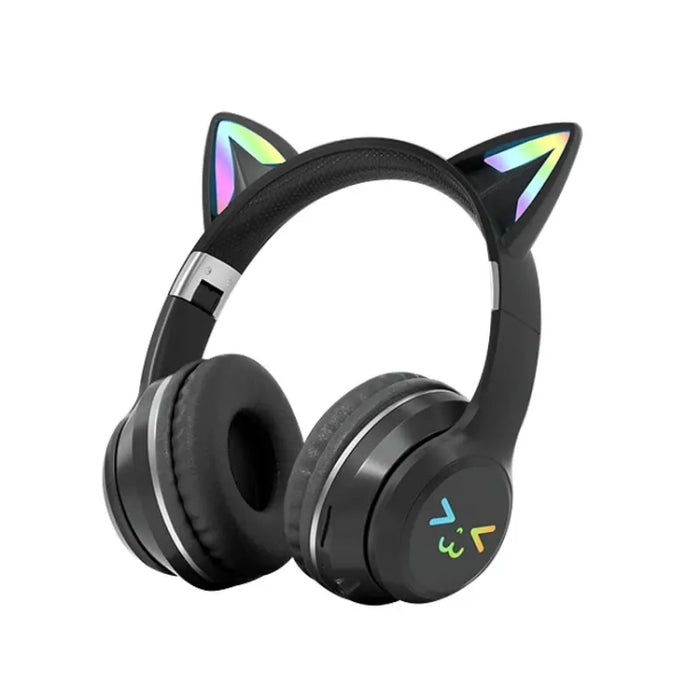 BT612 LED Cat Ear Auricular Bluetooth plegable de un solo sonido con micrófono