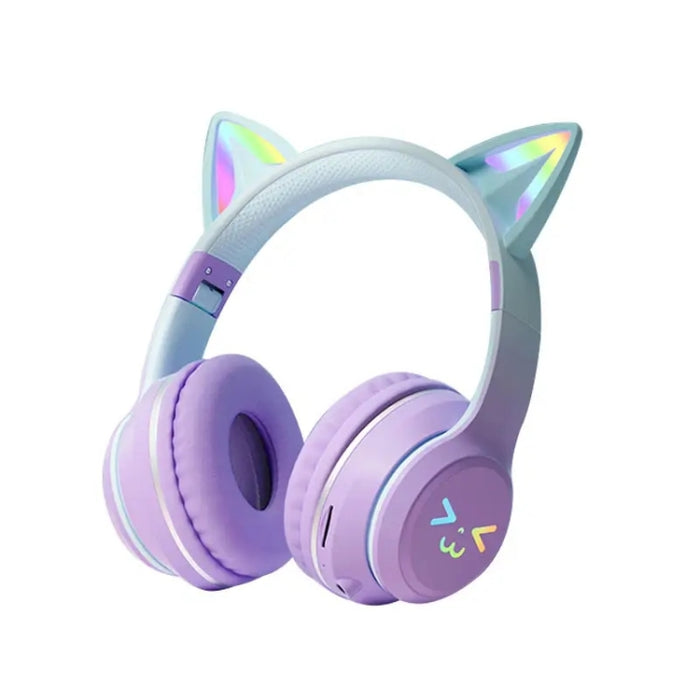 BT612 LED Cat Ear Auricular Bluetooth plegable de un solo sonido con micrófono