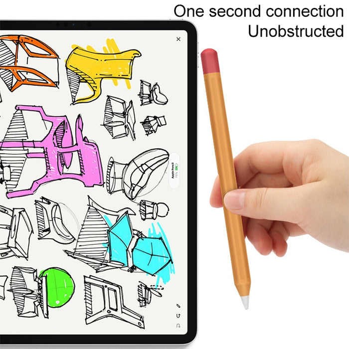 Estuche protector de silicona de color de contraste dividido para lápiz táctil Stylus