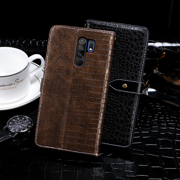 idewei Estuche de cuero con tapa horizontal con textura de cocodrilo con soporte y ranuras para tarjetas y billetera, For Xiaomi Redmi 9, For Samsung Galaxy A51 5G, For Samsung Galaxy A71 5G, For Xiaomi Mi Note 10 Lite, For Xiaomi Poco M2 Pro          ...