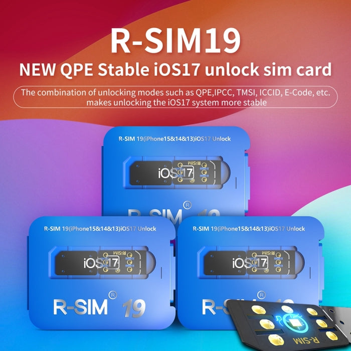 R-SIM 19 convierte el teléfono bloqueado en una tarjeta de desbloqueo universal 5G del sistema iOS17 desbloqueado, R-SIM 19