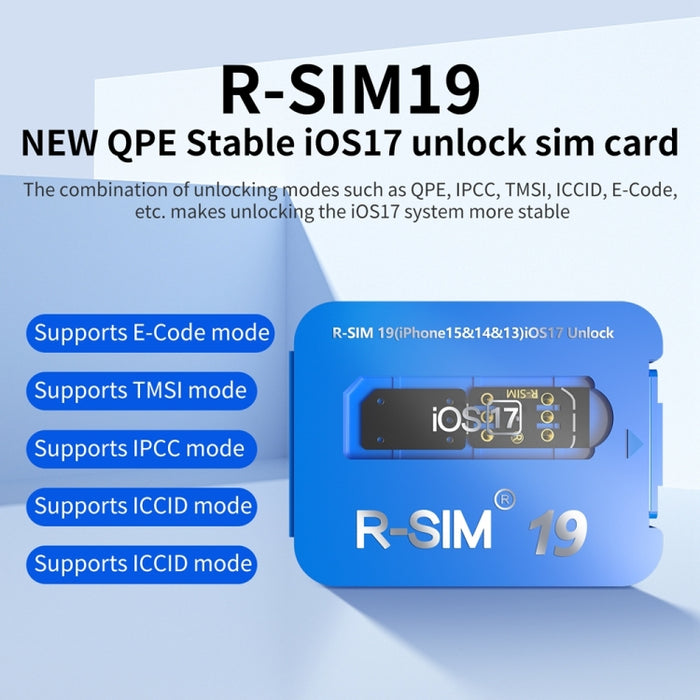 R-SIM 19 convierte el teléfono bloqueado en una tarjeta de desbloqueo universal 5G del sistema iOS17 desbloqueado, R-SIM 19