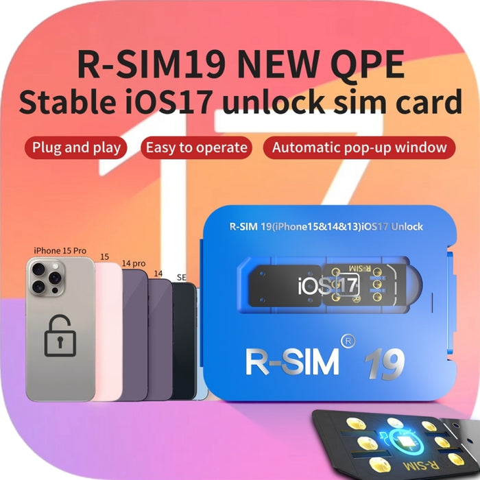 R-SIM 19 convierte el teléfono bloqueado en una tarjeta de desbloqueo universal 5G del sistema iOS17 desbloqueado, R-SIM 19