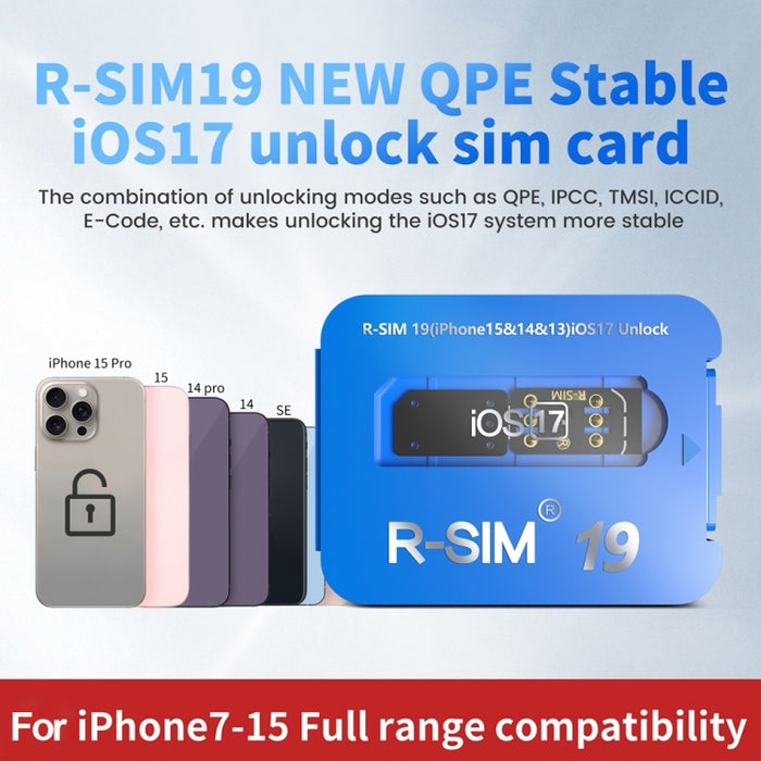 R-SIM 19 convierte el teléfono bloqueado en una tarjeta de desbloqueo universal 5G del sistema iOS17 desbloqueado, R-SIM 19