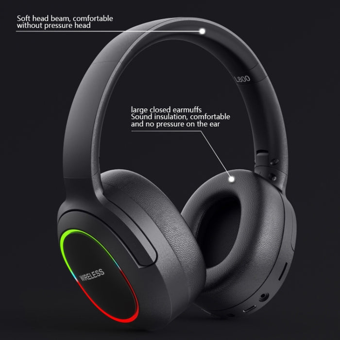 Auriculares inalámbricos para juegos con reducción de ruido ENC plegables L800 y micrófono