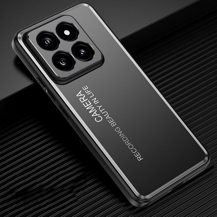 Caja de teléfono de metal esmerilado, For Xiaomi 14 Ultra, For Xiaomi 14 Pro, For Xiaomi 14, For Xiaomi Redmi Note 13 5G, For Xiaomi Redmi Note 13 Pro 5G