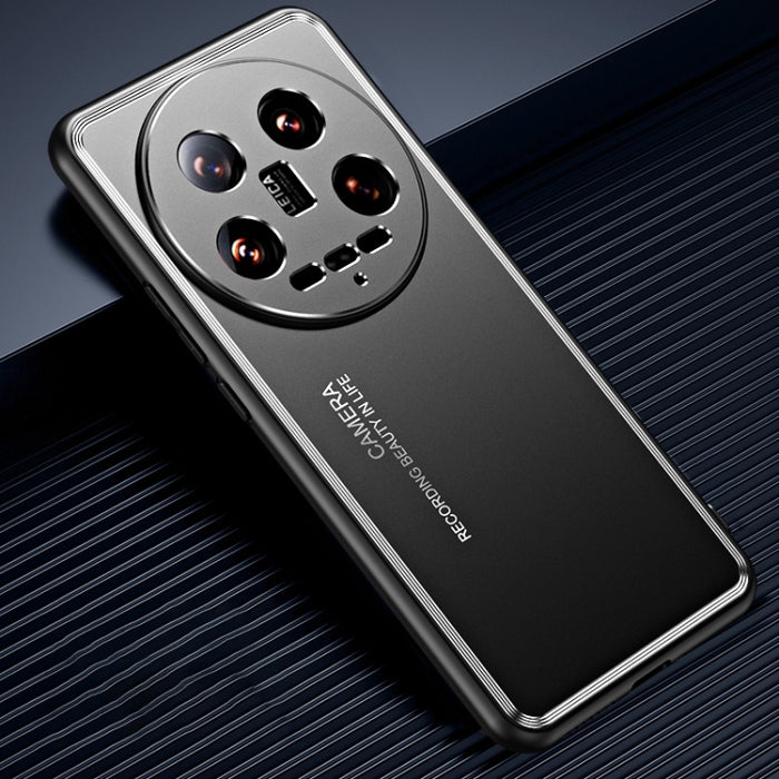 Caja de teléfono de metal esmerilado, For Xiaomi 14 Ultra, For Xiaomi 14 Pro, For Xiaomi 14, For Xiaomi Redmi Note 13 5G, For Xiaomi Redmi Note 13 Pro 5G