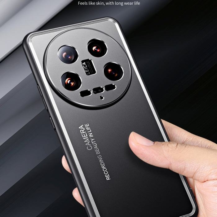 Caja de teléfono de metal esmerilado, For Xiaomi 14 Ultra, For Xiaomi 14 Pro, For Xiaomi 14, For Xiaomi Redmi Note 13 5G, For Xiaomi Redmi Note 13 Pro 5G