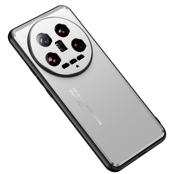 Caja de teléfono de metal esmerilado, For Xiaomi 14 Ultra, For Xiaomi 14 Pro, For Xiaomi 14, For Xiaomi Redmi Note 13 5G, For Xiaomi Redmi Note 13 Pro 5G