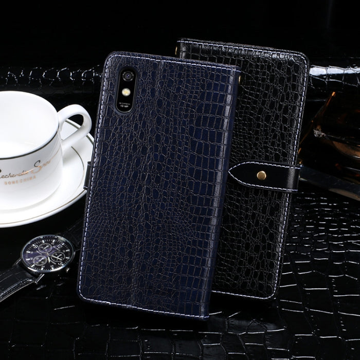 idewei Estuche de cuero con tapa horizontal con textura de cocodrilo con soporte y ranuras para tarjetas y billetera, For DOOGEE X95, For Infinix Note 7, For TP-Link Neffos C9s, For Ulefone Note 8P, For Umidigi A3X, For Xiaomi Redmi 9A