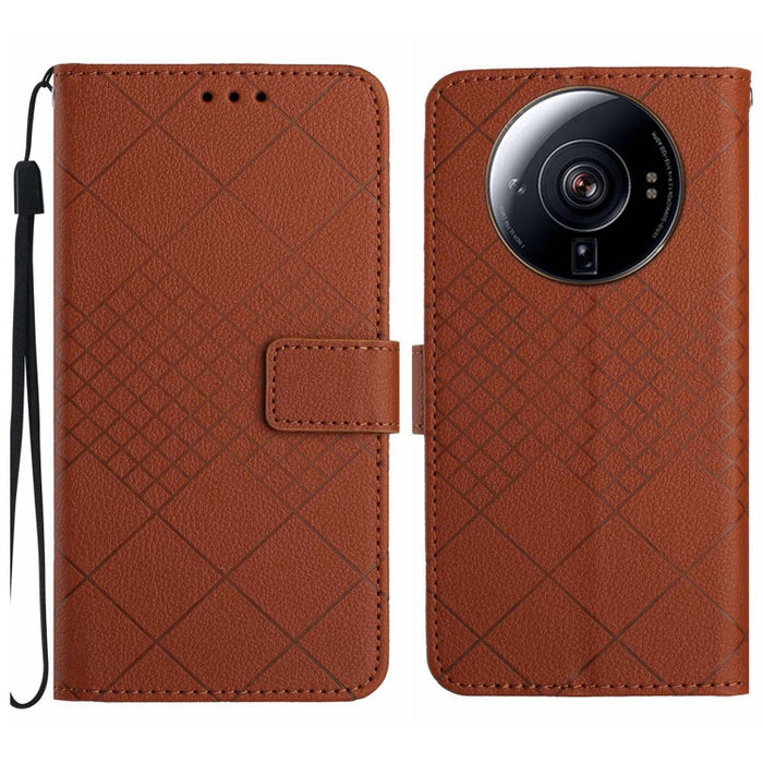 Funda para teléfono de cuero con textura de cuadrícula rómbica, For Xiaomi Redmi Note 12 4G Global, For Xiaomi Redmi A1 / A2, For Xiaomi Redmi 11A / Poco C55, For Xiaomi Redmi Note 12 Pro+ India, For Xiaomi Redmi Note 12 Pro India                      ...