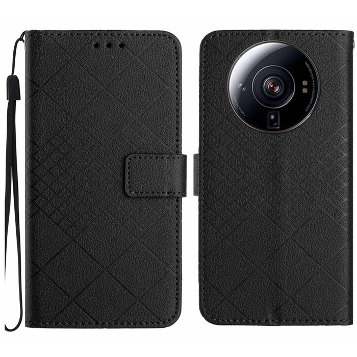 Funda para teléfono de cuero con textura de cuadrícula rómbica, For Xiaomi Redmi Note 12 4G Global, For Xiaomi Redmi A1 / A2, For Xiaomi Redmi 11A / Poco C55, For Xiaomi Redmi Note 12 Pro+ India, For Xiaomi Redmi Note 12 Pro India                      ...