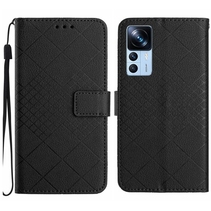 Funda para teléfono de cuero con textura de cuadrícula rómbica, For Xiaomi Redmi Note 12 4G Global, For Xiaomi Redmi A1 / A2, For Xiaomi Redmi 11A / Poco C55, For Xiaomi Redmi Note 12 Pro+ India, For Xiaomi Redmi Note 12 Pro India                      ...