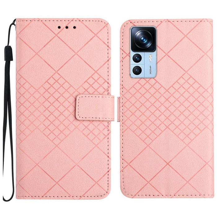 Funda para teléfono de cuero con textura de cuadrícula rómbica, For Xiaomi Redmi Note 12 4G Global, For Xiaomi Redmi A1 / A2, For Xiaomi Redmi 11A / Poco C55, For Xiaomi Redmi Note 12 Pro+ India, For Xiaomi Redmi Note 12 Pro India                      ...