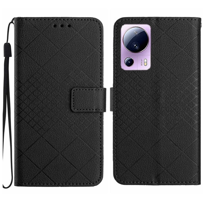 Funda para teléfono de cuero con textura de cuadrícula rómbica, For Xiaomi Redmi Note 12 4G Global, For Xiaomi Redmi A1 / A2, For Xiaomi Redmi 11A / Poco C55, For Xiaomi Redmi Note 12 Pro+ India, For Xiaomi Redmi Note 12 Pro India                      ...
