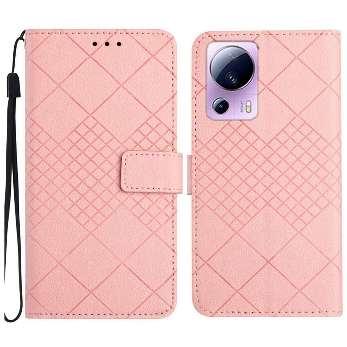 Funda para teléfono de cuero con textura de cuadrícula rómbica, For Xiaomi Redmi Note 12 4G Global, For Xiaomi Redmi A1 / A2, For Xiaomi Redmi 11A / Poco C55, For Xiaomi Redmi Note 12 Pro+ India, For Xiaomi Redmi Note 12 Pro India                      ...