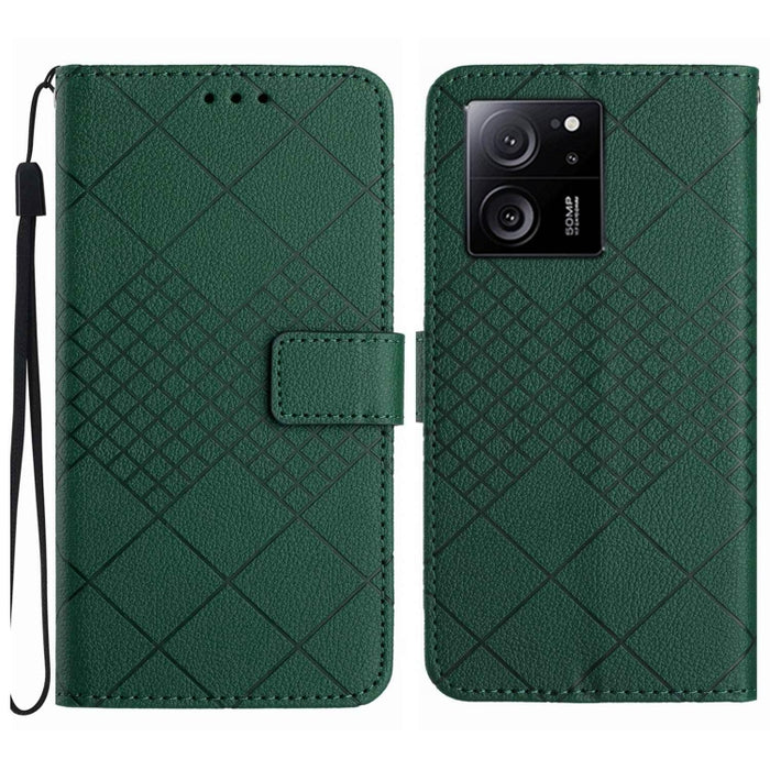 Funda para teléfono de cuero con textura de cuadrícula rómbica, For Xiaomi Redmi 13 4G Global / 5G Global, For Xiaomi Redmi A3, For Xiaomi Redmi Note 13 4G Global, For Xiaomi Redmi 13C 5G, For Xiaomi 14 Ultra, For Xiaomi 14 Pro, For Xiaomi 14          ...