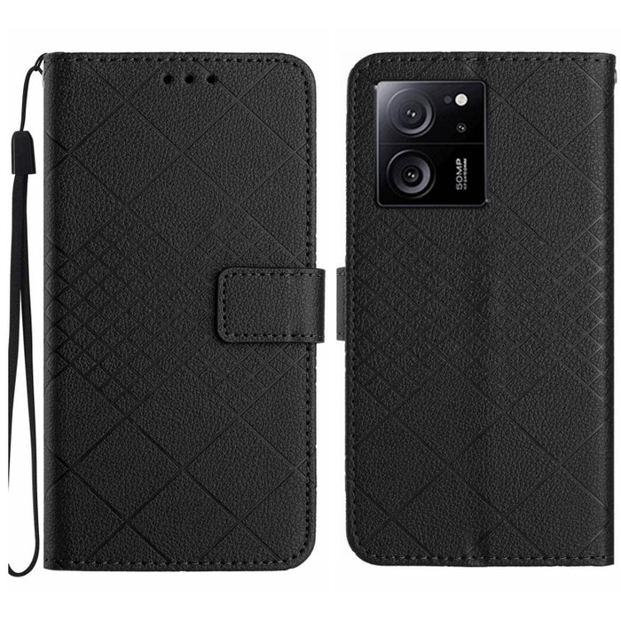Funda para teléfono de cuero con textura de cuadrícula rómbica, For Xiaomi Redmi 13 4G Global / 5G Global, For Xiaomi Redmi A3, For Xiaomi Redmi Note 13 4G Global, For Xiaomi Redmi 13C 5G, For Xiaomi 14 Ultra, For Xiaomi 14 Pro, For Xiaomi 14          ...