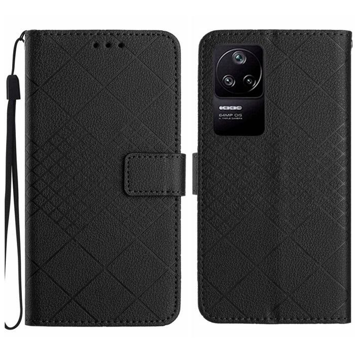 Funda para teléfono de cuero con textura de cuadrícula rómbica, For Xiaomi Poco F4 5G, For Xiaomi Redmi 10A / 9C, For Xiaomi 12 Pro, For Xiaomi 12