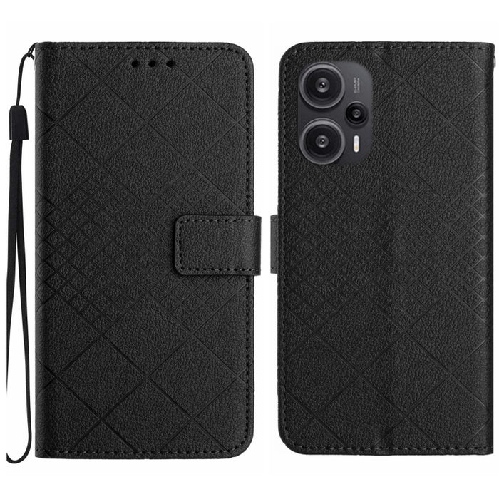 Funda para teléfono de cuero con textura de cuadrícula rómbica, For Xiaomi Redmi 13 4G Global / 5G Global, For Xiaomi Redmi A3, For Xiaomi Redmi Note 13 4G Global, For Xiaomi Redmi 13C 5G, For Xiaomi 14 Ultra, For Xiaomi 14 Pro, For Xiaomi 14          ...
