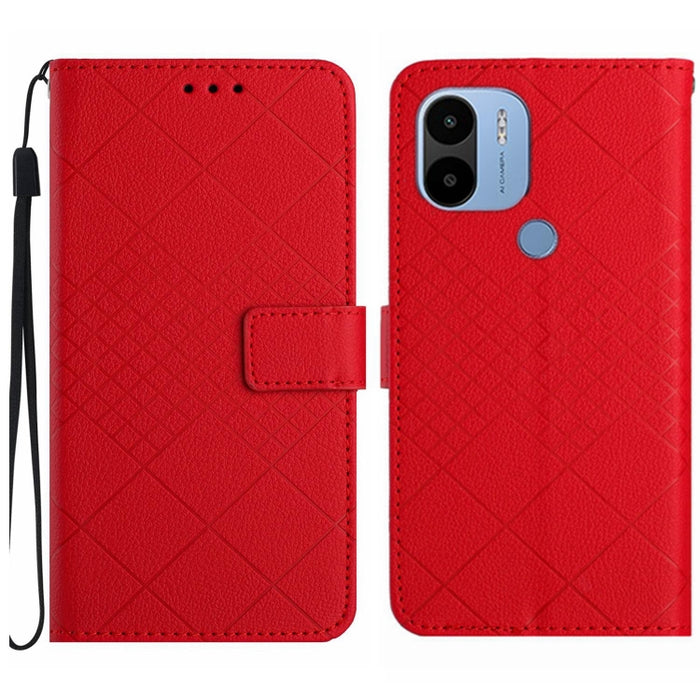 Funda para teléfono de cuero con textura de cuadrícula rómbica, For Xiaomi Redmi 13 4G Global / 5G Global, For Xiaomi Redmi A3, For Xiaomi Redmi Note 13 4G Global, For Xiaomi Redmi 13C 5G, For Xiaomi 14 Ultra, For Xiaomi 14 Pro, For Xiaomi 14          ...