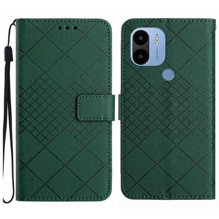 Funda para teléfono de cuero con textura de cuadrícula rómbica, For Xiaomi Redmi 13 4G Global / 5G Global, For Xiaomi Redmi A3, For Xiaomi Redmi Note 13 4G Global, For Xiaomi Redmi 13C 5G, For Xiaomi 14 Ultra, For Xiaomi 14 Pro, For Xiaomi 14          ...