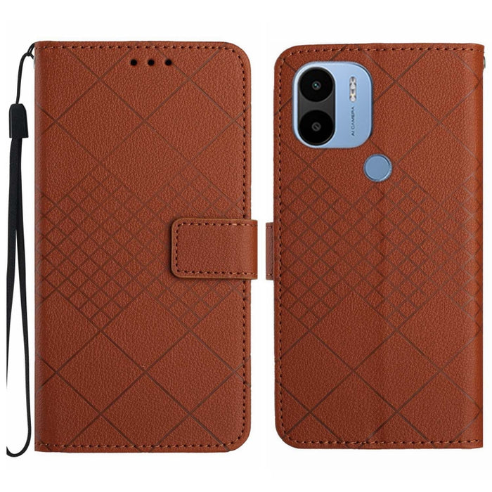 Funda para teléfono de cuero con textura de cuadrícula rómbica, For Xiaomi Redmi 13 4G Global / 5G Global, For Xiaomi Redmi A3, For Xiaomi Redmi Note 13 4G Global, For Xiaomi Redmi 13C 5G, For Xiaomi 14 Ultra, For Xiaomi 14 Pro, For Xiaomi 14          ...