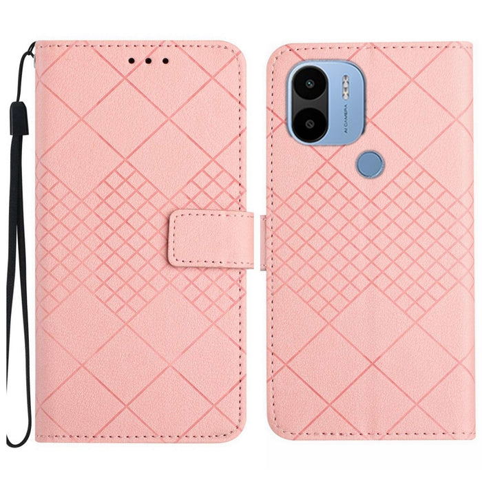 Funda para teléfono de cuero con textura de cuadrícula rómbica, For Xiaomi Redmi 13 4G Global / 5G Global, For Xiaomi Redmi A3, For Xiaomi Redmi Note 13 4G Global, For Xiaomi Redmi 13C 5G, For Xiaomi 14 Ultra, For Xiaomi 14 Pro, For Xiaomi 14          ...